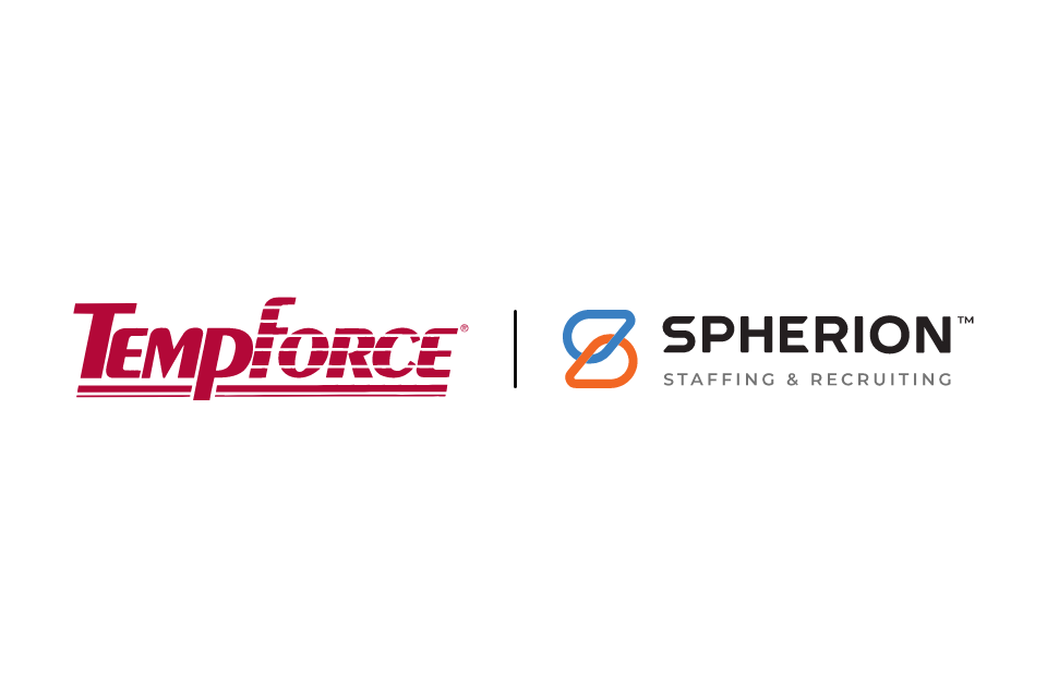 Tempforce and Spherion logos on a white background